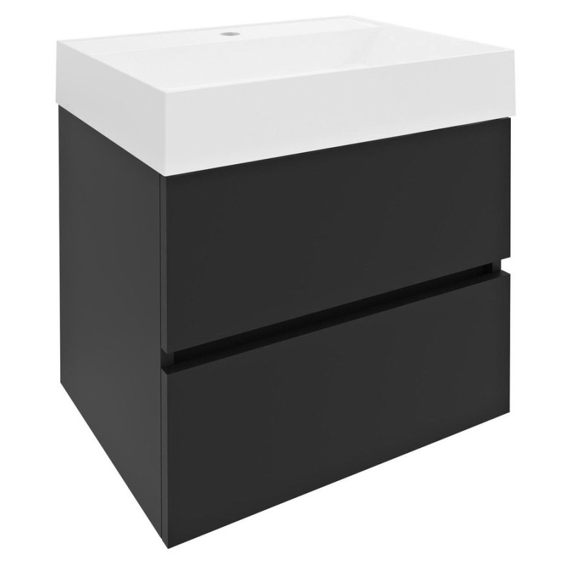 Unité de vanité ODETTA 57x50x43,5cm, mat anthracite