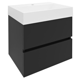 Unité de vanité ODETTA 57x50x43,5cm, mat anthracite