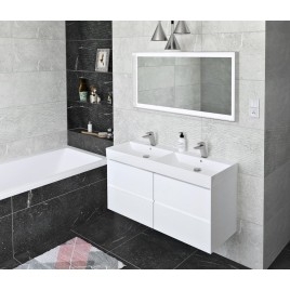 FILENA Vanity Unit 118x51,5x43cm, blanc mat