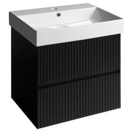 FILENA Vanity Unit 57x51,5x43cm, bande mate noire