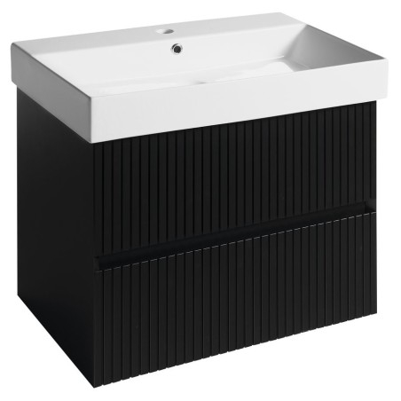 FILENA Vanity Unit 67x51,5x43cm, bande mate noire