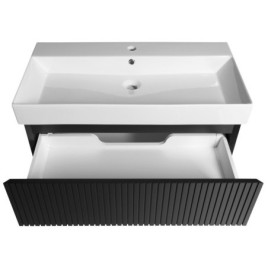 FILENA Vanity Unit 82x51,5x43cm, bande mate noire