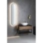 SKARA Vanity Unité 80x50x45cm, noir mat/oak collingwood
