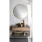 SKARA Vanity Unité 80x50x45cm, noir mat/oak collingwood