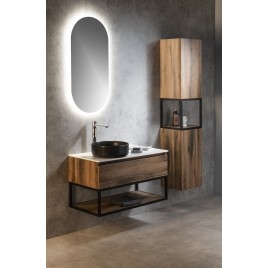 SKARA Rockstone Countertop 81,2x12x46cm, blanc mat