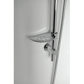 DAPHNE Douche en béton Set avec un seul levier Mixer Tap, 2 Outlets, chrome