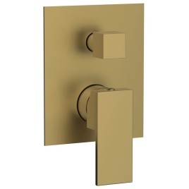 CUBEMIX robinet de douche caché, 2 sorties, tapis d'or