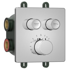 SMART SELECT robinet de douche caché, boîte, 2 prises, chrome