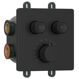 SMART SELECT robinet de douche caché, boîte, 2 prises, noir mat