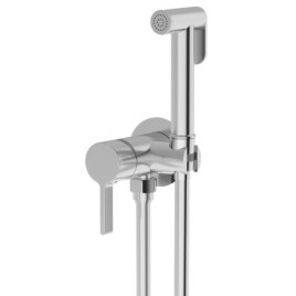 Robinet de mixeur caché ICONIC avec douche stop, ronde, chrome
