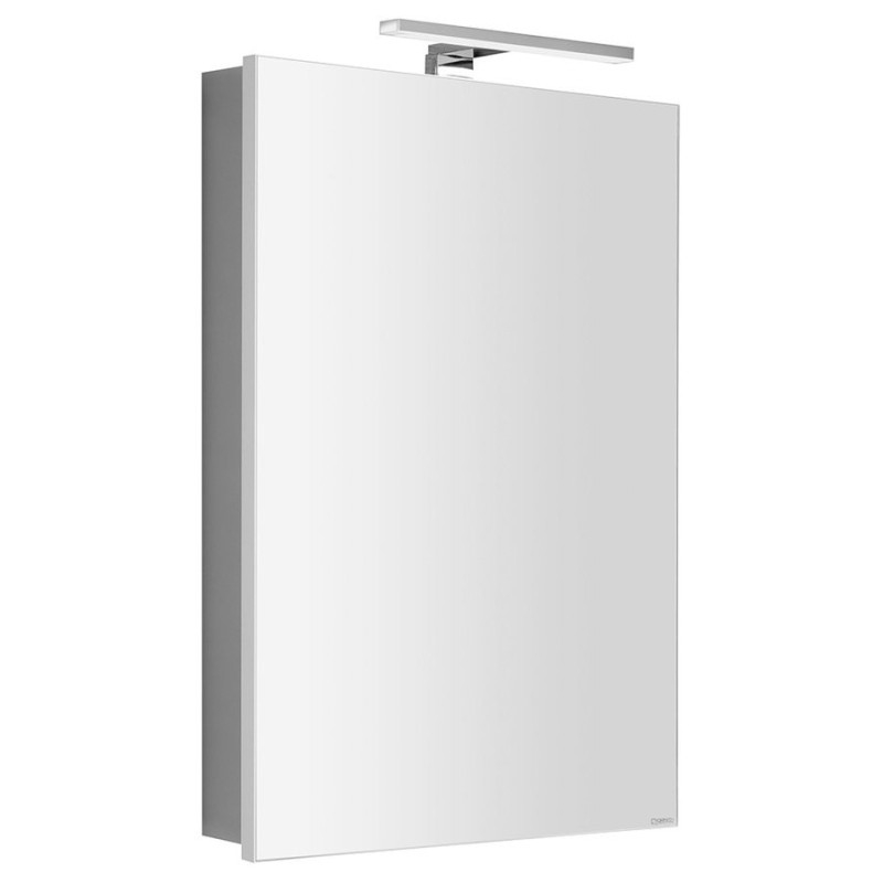 GRETA armoire miroir incl. Lumière LED, 50x70x14cm, blanc mat