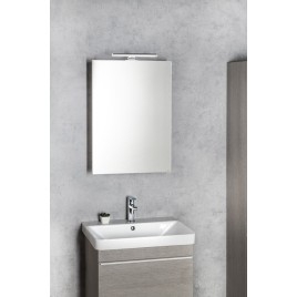 GRETA armoire miroir incl. Lumière LED, 50x70x14cm, blanc mat