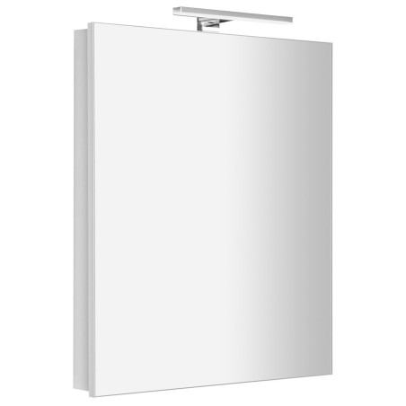 GRETA armoire miroir incl. Lumière LED, 60x70x14cm, blanc mat