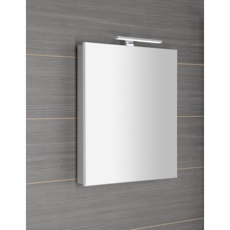GRETA armoire miroir incl. Lumière LED, 60x70x14cm, blanc mat