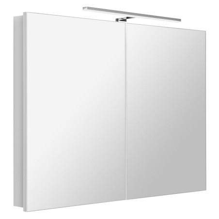GRETA armoire miroir incl. Lumière LED, 101x70x14cm, blanc mat
