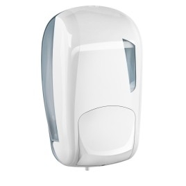 SKIN Distributeur de savon liquide 1000ml, ABS, blanc