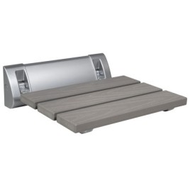 RAVO Siège douche pliant 32x32,5cm, WPC, gris