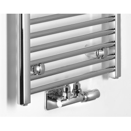 ALYA radiateur salle de bain droite 400x1188mm, connexion centrale, chrome