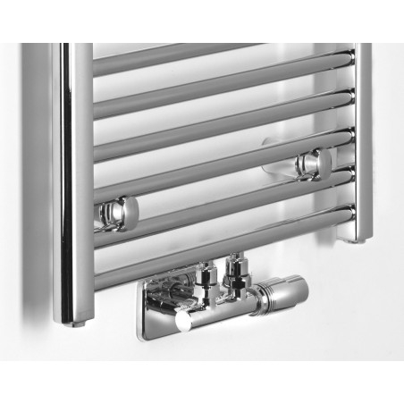 ALYA radiateur salle de bain droite 400x1188mm, connexion centrale, chrome