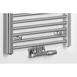 ALYA radiateur salle de bain droite 400x1600mm, connexion centrale, chrome