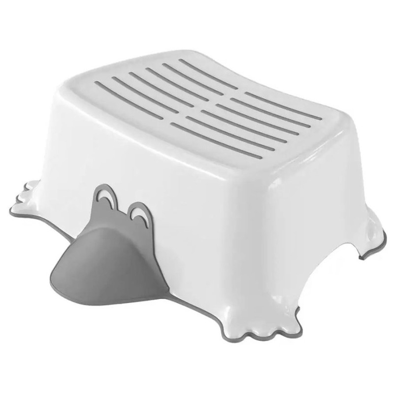 L'étape de salle de bain non-dérapante des enfants DUCK, gris
