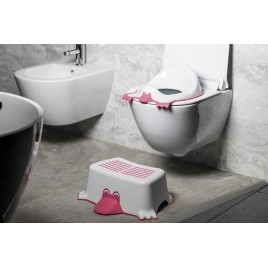 L'étape de salle de bain non-dérapante des enfants DUCK, gris