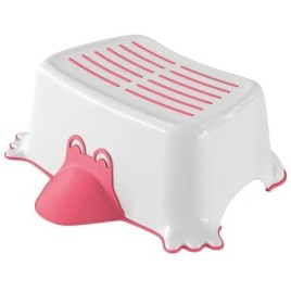 L'étape de salle de bain non-dérapante des enfants DUCK, rose