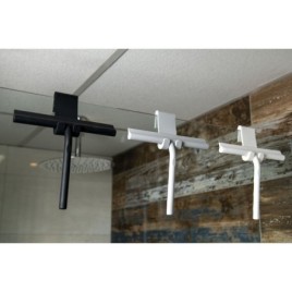 Douche, incl. Support, gris mat