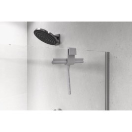 Douche, incl. Support, gris mat