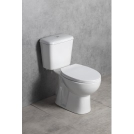 Toilettes monobloc MANUEL, double chasse d'eau à bouton-poussoir 3/6 l, blanc