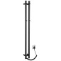 Radiateur de serviette électrique PAPINADO, 109x1200mm, 40W, noir mat