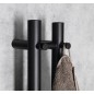 Radiateur de serviette électrique PAPINADO, 109x1200mm, 40W, noir mat