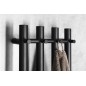 Radiateur de serviette électrique PAPINADO, 263x1200mm, 85 W, noir mat