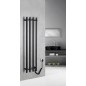 Radiateur de serviette électrique PAPINADO, 263x1200mm, 85 W, noir mat