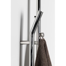 Radiateur de serviette électrique DUOPASSO avec minuteur, 122x1700mm, 45 W, chrome