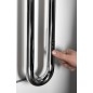 Radiateur de serviette électrique DUOPASSO avec minuteur, 122x1700mm, 45 W, chrome