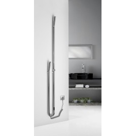 Radiateur de serviette électrique DUOPASSO avec minuteur, 122x1700mm, 45 W, chrome