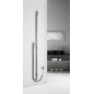 Radiateur de serviette électrique DUOPASSO avec minuteur, 122x1700mm, 45 W, chrome