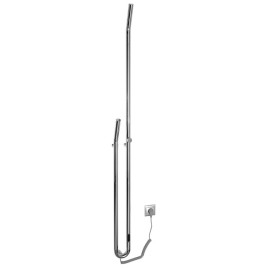 Radiateur de serviette électrique DUOPASSO avec minuteur, 122x1700mm, 45 W, chrome
