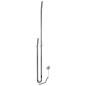 Radiateur de serviette électrique DUOPASSO avec minuteur, 122x1700mm, 45 W, chrome