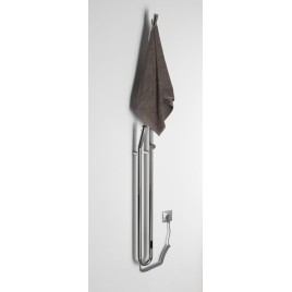 Radiateur de serviette électrique DUOPASSO avec minuteur, 122x1700mm, 45 W, chrome