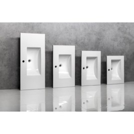 Lavabo en céramique SLIM, mobilier, 70x46cm, blanc