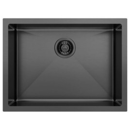 ZENITH évier en acier inoxydable 60x45cm, anthracite