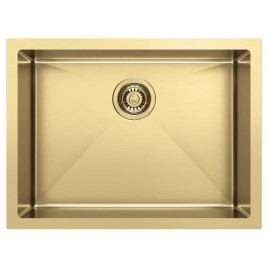 ZENITH évier en acier inoxydable 60x45cm, tapis en or