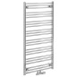 AlBRECHT radiateur de salle de bain 600x1250mm, connexion centrale, chrome