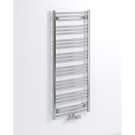 AlBRECHT radiateur de salle de bain 500x1250mm, connexion centrale, chrome