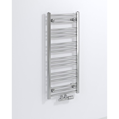 AlBRECHT radiateur de salle de bain 400x930mm, connexion centrale, chrome