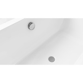 Pop Up Bath Waste (L) 1200mm, Plug 72mm, Chrome