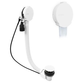 Déchets de douche (L) 1200mm, Plug 72mm, blanc