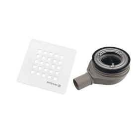 TRENECA Douche Tray Waste Trap 90/40, Blanc mat